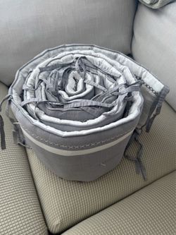 pottery barn kids padded crib bumper