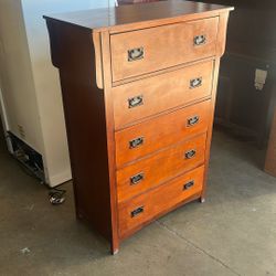 Five Drawer Hutch Dresser 36” X 18” X 52
