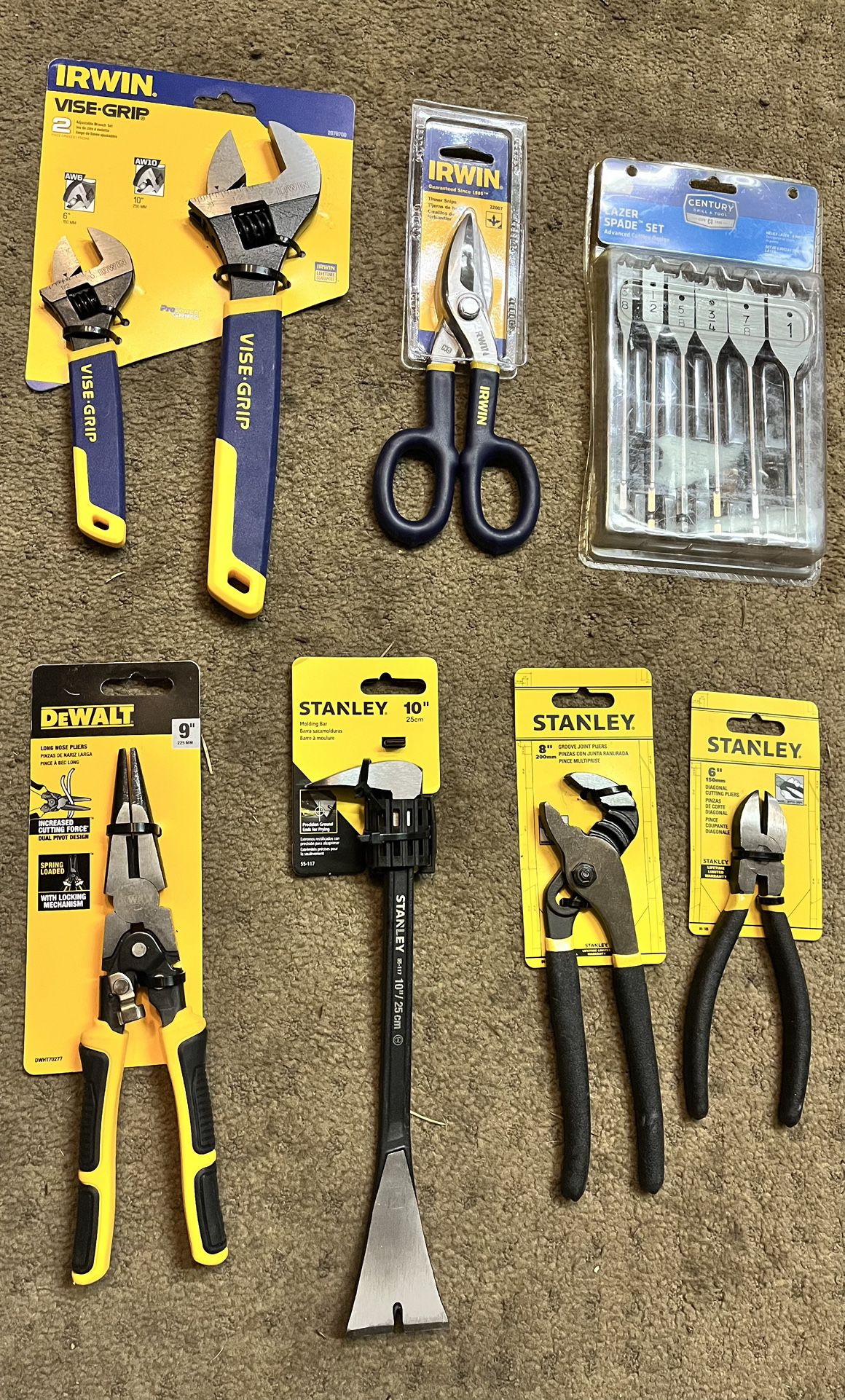 BRAND NEW  Set of 8 Tools - Various Brands 