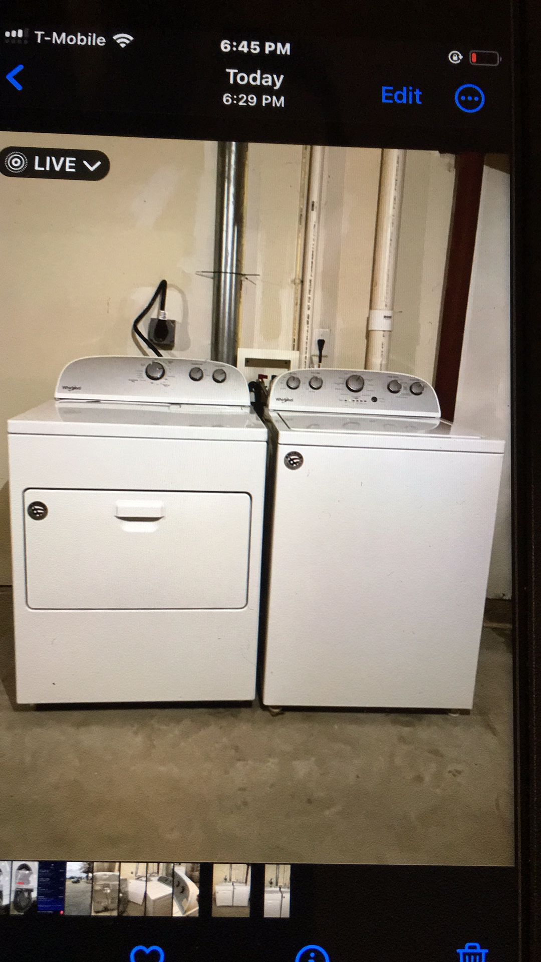 Washer and Dryer Like New