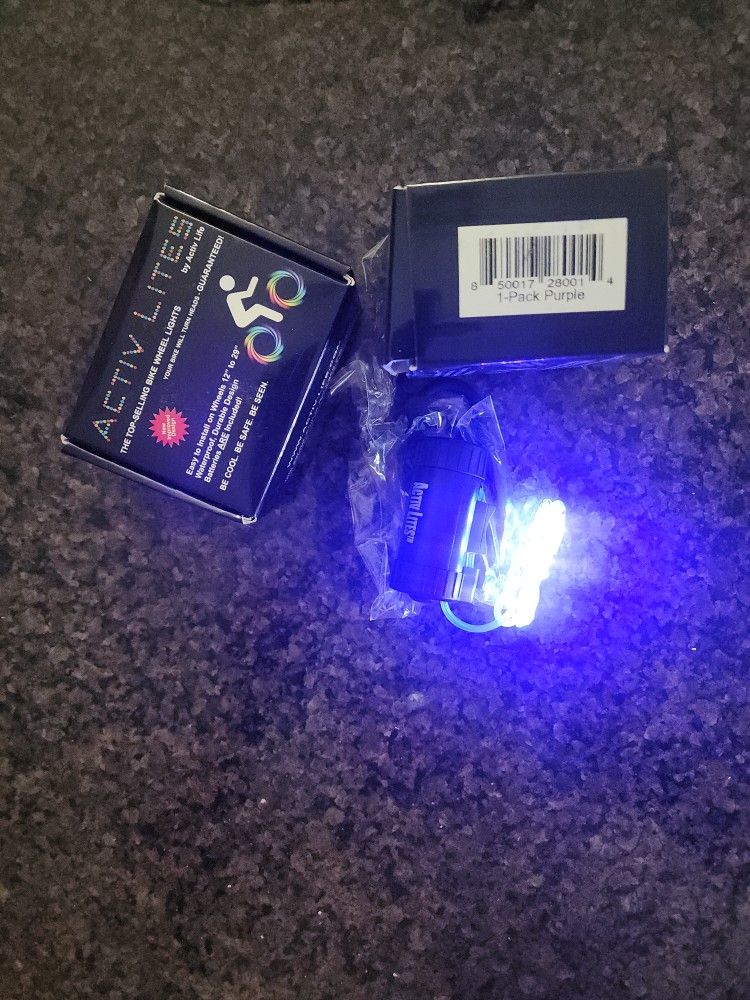 Purple Lights 2 Boxes - Active Light Tire Light