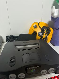 Nintendo n64 with red expansion and working oem controller