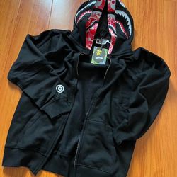 Black Bape Hoodie Large New