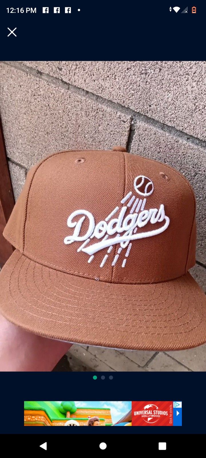 NEW DODGER HAT 71/4