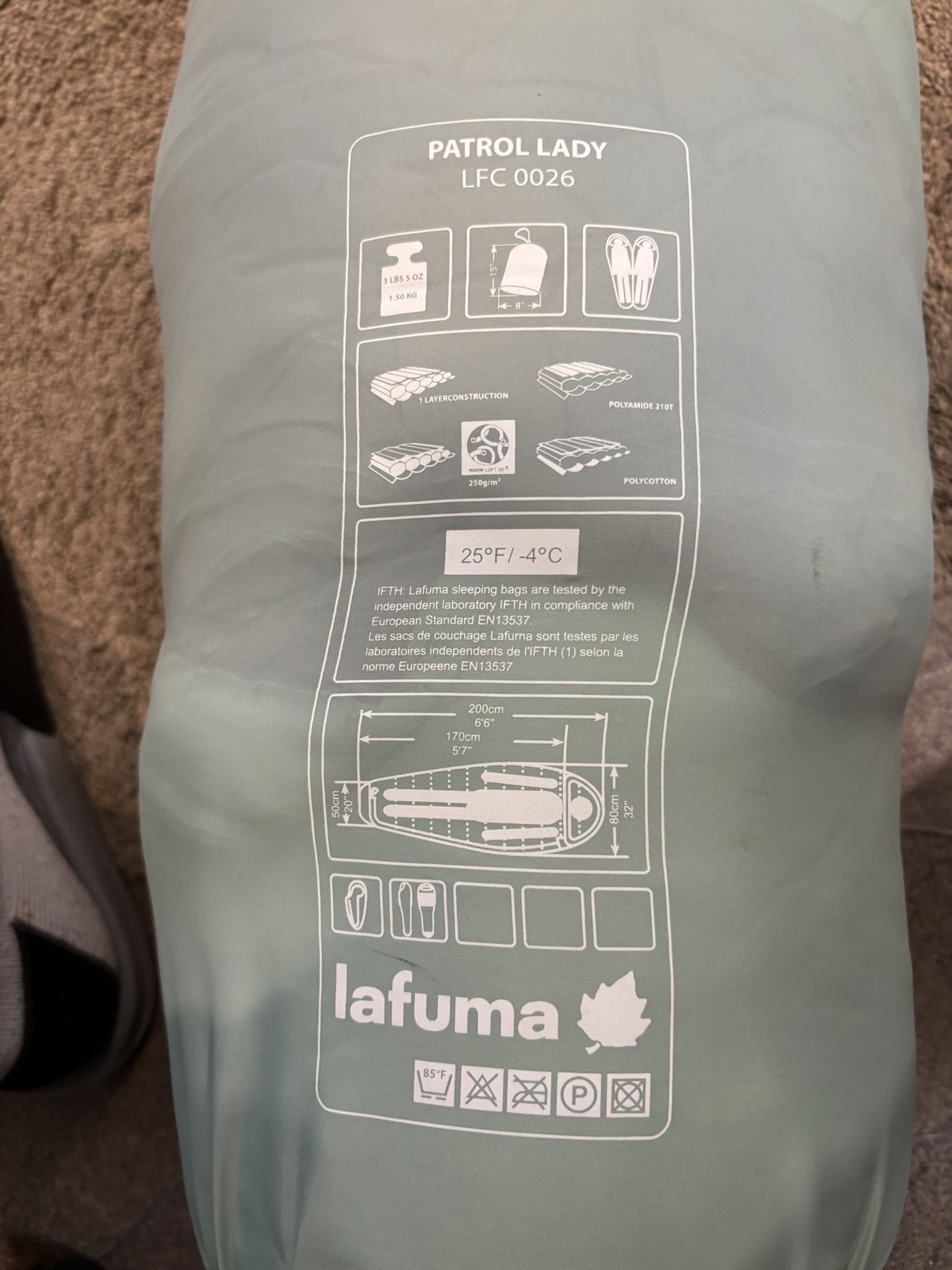 Lafuma Patrol Lady Sleeping Bag (LFC 0026)