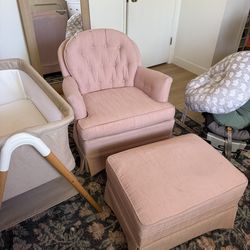 Nursing chair, swivel, rocker