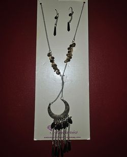 Bronze Necklace and Earrings