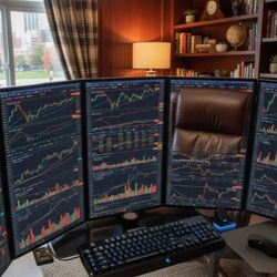 Dell Computer Monitors with Horizontal or Vertical Viewing Positions 