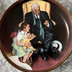 “Tender Loving Care” 1988 Collectible Norman Rockwell Plate By Knowles China Company 