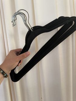 30 Black hangers