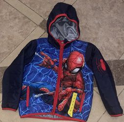 NWT NEW Marvel Spider-Man Kids Jacket - Blue and Red size 5