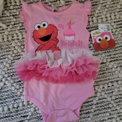 Elmo 1st Birthday Onesie Outfit New With Tags 18 Months