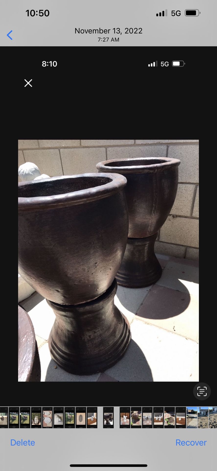 New Flower Pots Made Out Of Cement Perfect Gift