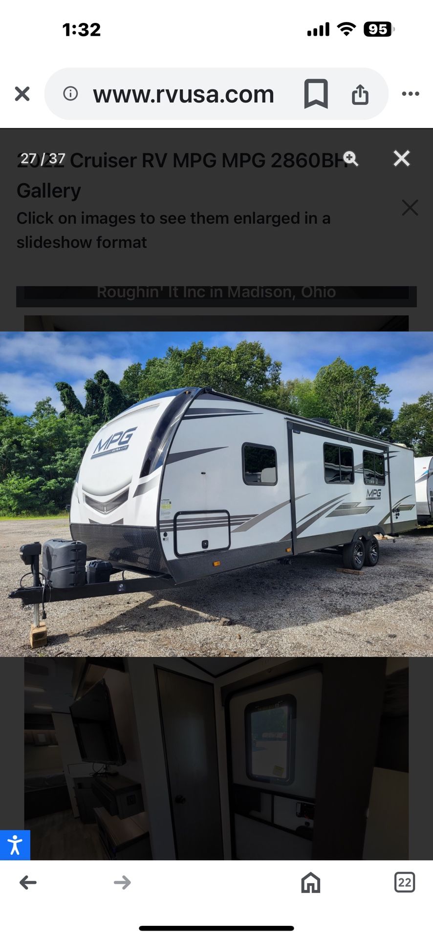 2022 Cruiser MPG 2860BH
