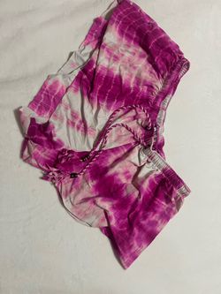 Ripcurl Pink & White Tye-dye Swim Shorts Womens Medium