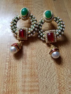 Indian antique earrings.