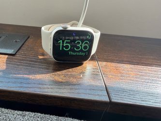 Apple Watch with White Sport Band