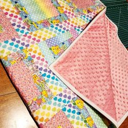 Handmade Carebear Quilt