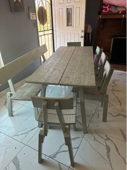 7 Piece Farm Dinning Table