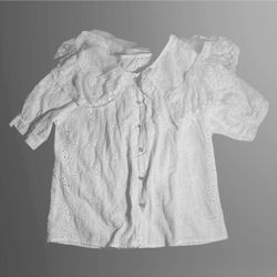 Vintage lace white blouse