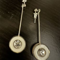 CZ drop earrings