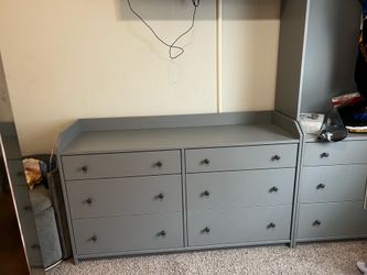 Dresser with hanging