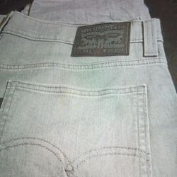 LEVI STRAUSS & CO.  STYLE 511 W36. L36 GREY