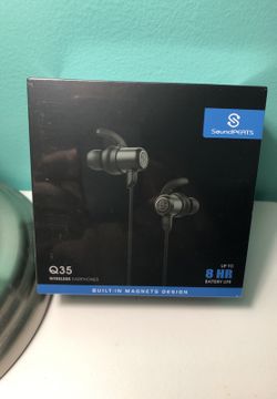 SounPeats Wireless bluetooth earphones with microphone.(Sealed in box)
