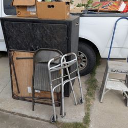 Free Cabinet, Table, Walker, Step Ladder