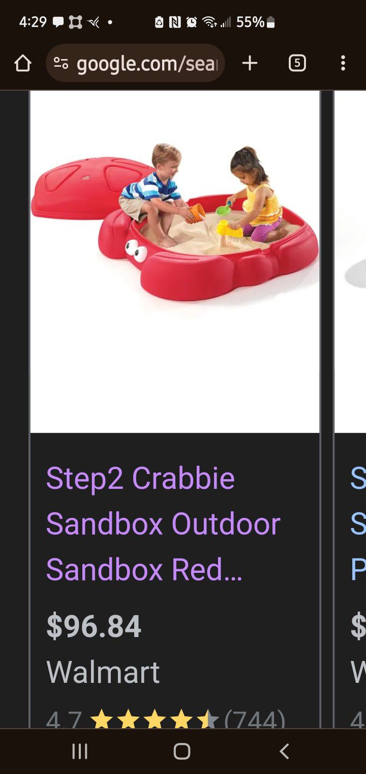Step2 Crabbie Sandbox