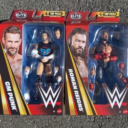 WWE Elite CM Punk & Roman Reigns 