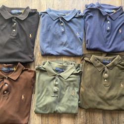 Lot of (6) XL Soft Cotton Polo Shirts