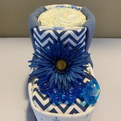 Bootie Diaper Cake - Blue