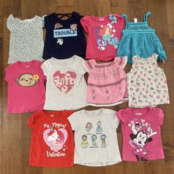 Toddler girls top shirt size 2T lot bundle   11 piece lot   Size 2T  All are in good condition  Brands include Disney, Carter’s, Old Navy, Cat & Jack 