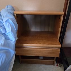 Headboard, Night Stands, And Bed