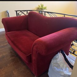 Red sofa Great Condition!!  Reduced 80!!