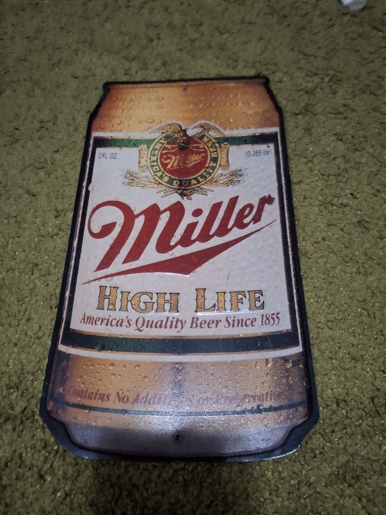 Miller Original metal beer sign from back in the day. It measures 8" x 15"