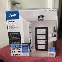 Ove Joakim 2 Light Flush Light for Living Room Bedroom Dining Kitchen Chandelier