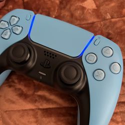 in box, new Blue Dual Sense Wireless PlayStation Controller For PS5