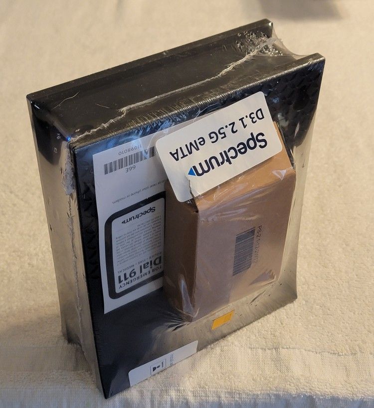 Spectrum D3.1 2.5G eMTA Cable Modem Factory Sealed
