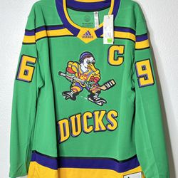 adidas Mighty Ducks Conway Authentic Jersey - Green, Men's Hockey