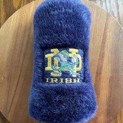 #1 Club Driver Wood Notre Dame Fighting Irish Head Cover - Plush - EUC
