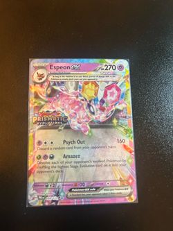 Espeon ex stamped prismatic evolution