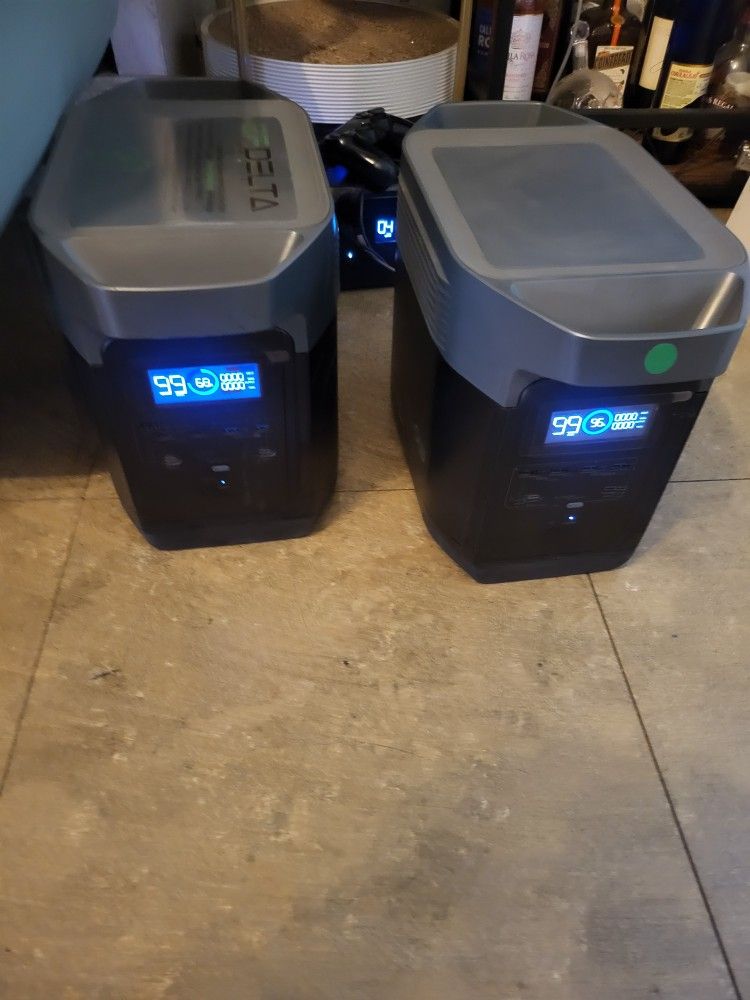 Ecoflow Delta Ef 3 Pro 1300 Portable Power Station 2pcs 