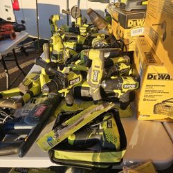 Tools. Bits  Hole Saw Kits.  Rypbi Nailers Drillsdewalt Milwaukee Rigid. 