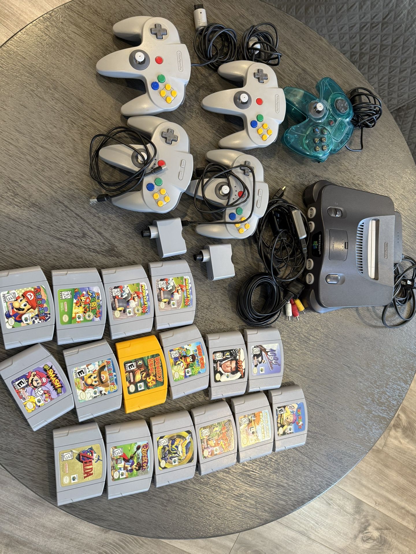 Nintendo Sixty Four+games+controllers