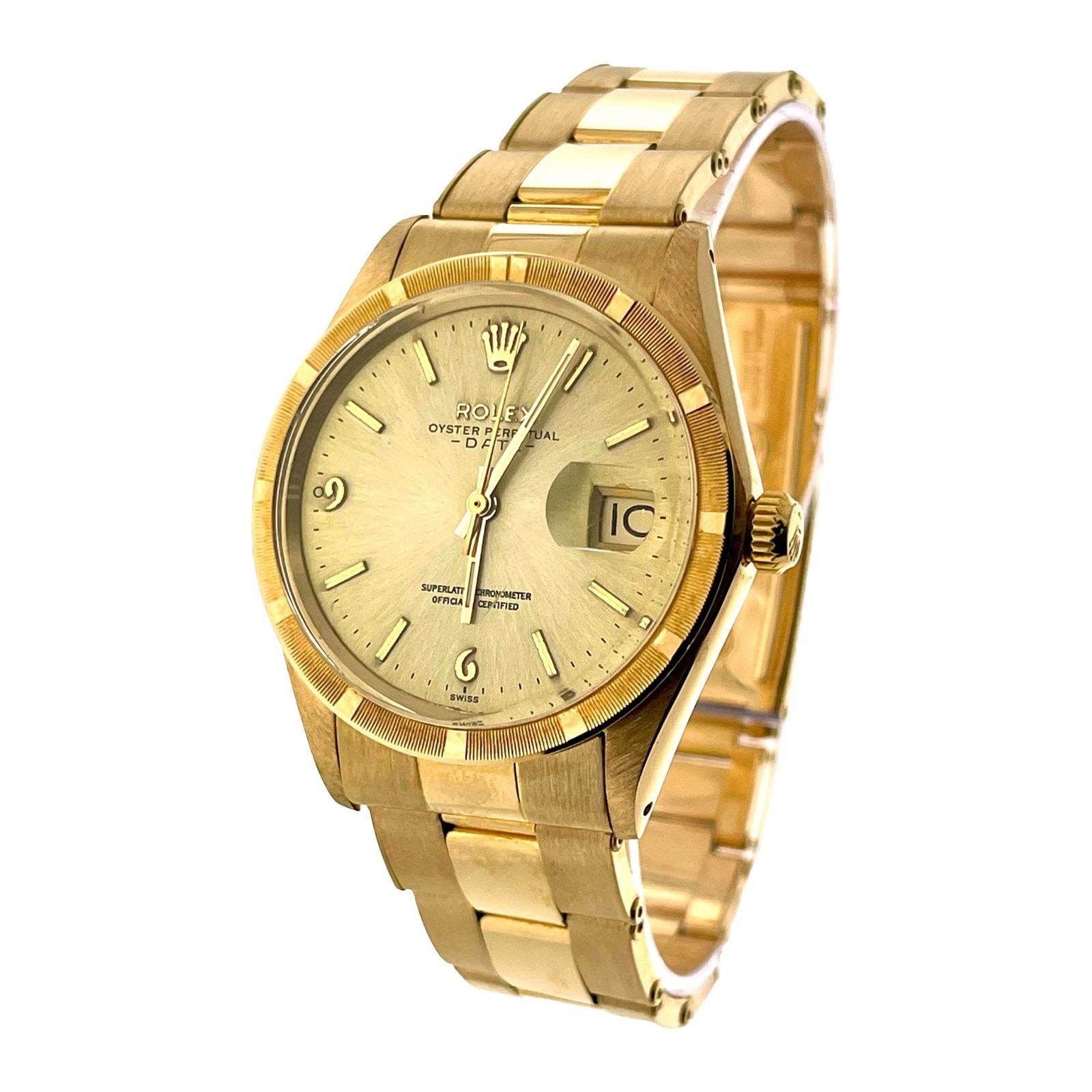 Rolex 1501 Oyster Perpetual Date 18k Yellow Gold