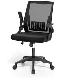Black Mesh Mid-Back Office Chair