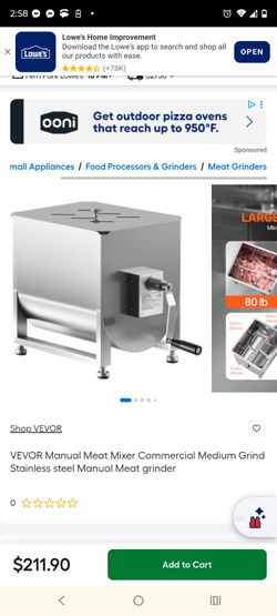 Commercial meat mixer