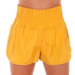 Free People The Way Home Gold Yellow Shorts Women’s Size Medium